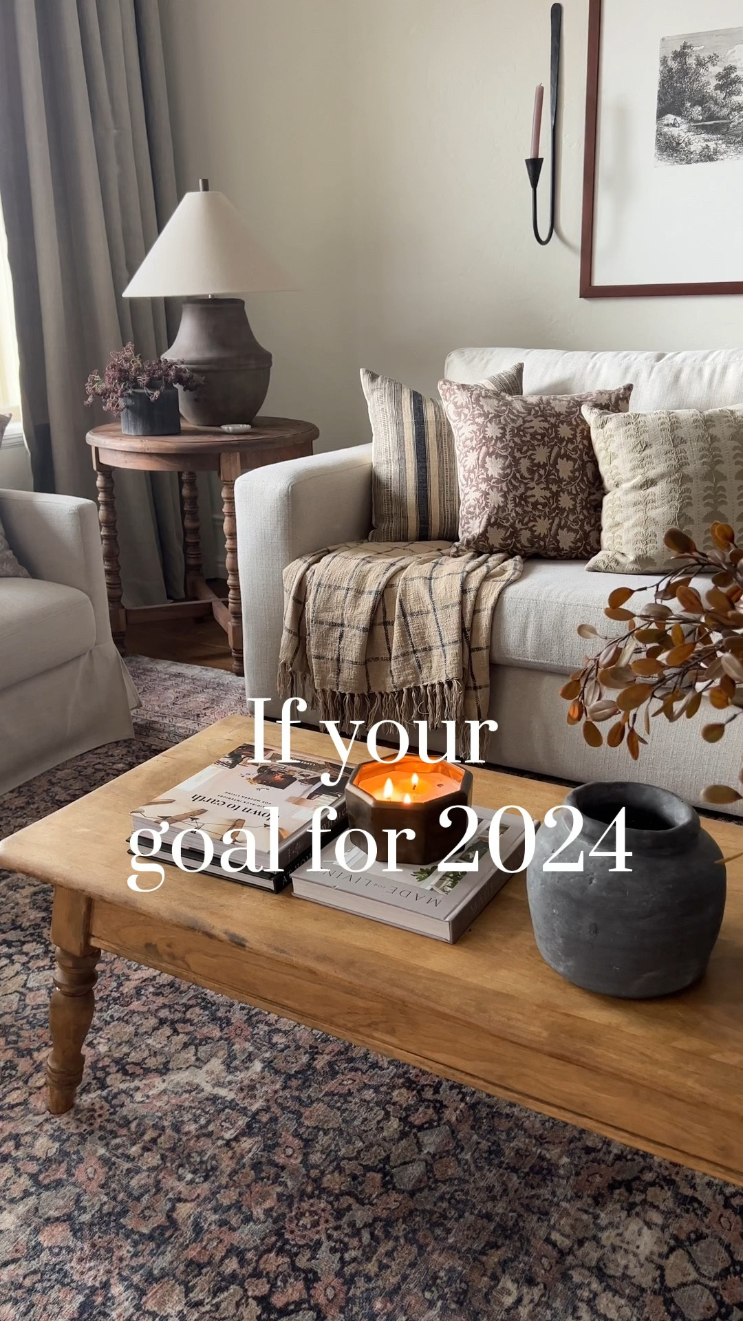 Living room styling ideas 

Floral throw pillow stripe plaid cover large custom sectional 24x36 frame tree sketch printable art woven lamp shade rattan vintage print rug pink mauve blue navy brown dark tan slipcovered foot rest stool studio mcgee amber interiors target Walmart viral vase pattern mix 