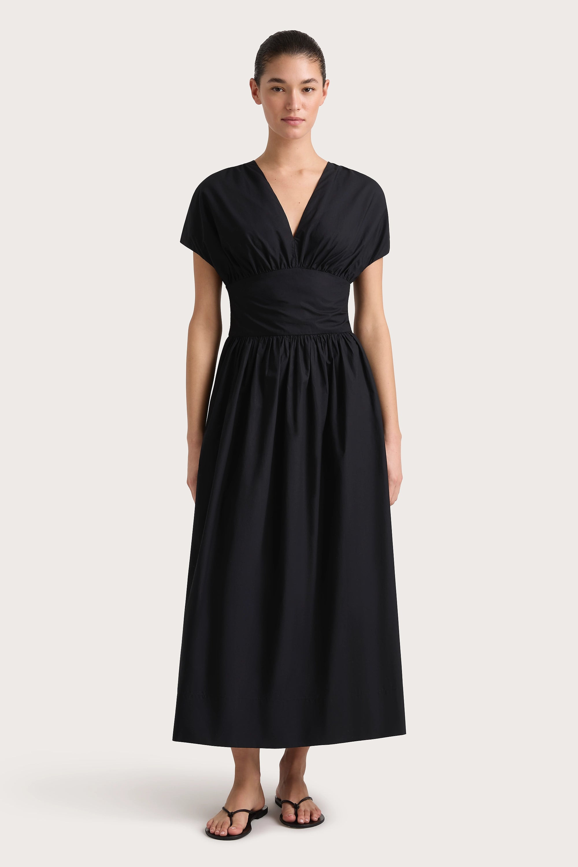 Auve Midi Dress Black, S / BLACK | Faithfull (AU)