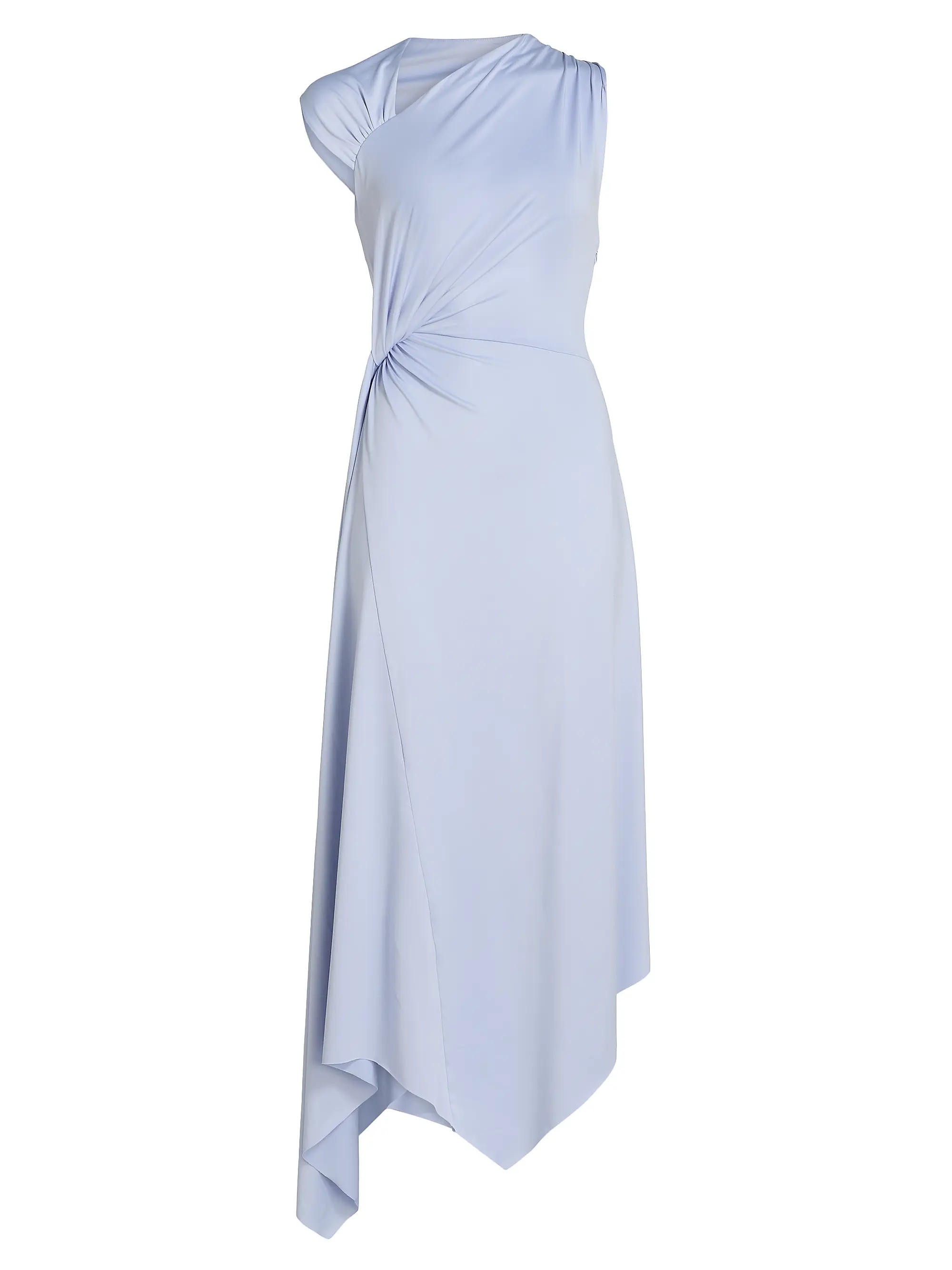 Victoria Beckham Asymmetric Knotted Midi-Dress | Saks Fifth Avenue | Saks Fifth Avenue