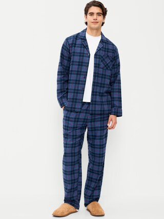 Plaid Flannel Pajama Set for Men | Old Navy (US)
