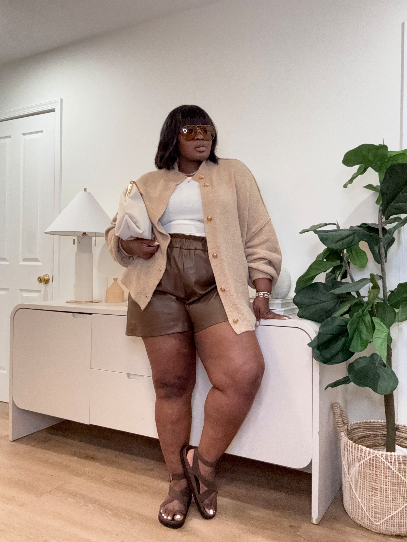 I love pieces that do the work for me. The leather shorts really carry this whole look. Both pieces are versatile and can be styled separately, making them great additions to your wardrobe. It’s an easy, go-to combination for casual days, outings, or whenever you want effortless style. #leathershorts #effortlessstyle #casualchic #plussizefashion #everydayoutfit #ltkstyle #outfitinspo #springoutfit #neutralstyle #styleinspo

#LTKootd #LTKMidsize #LTKSeasonal