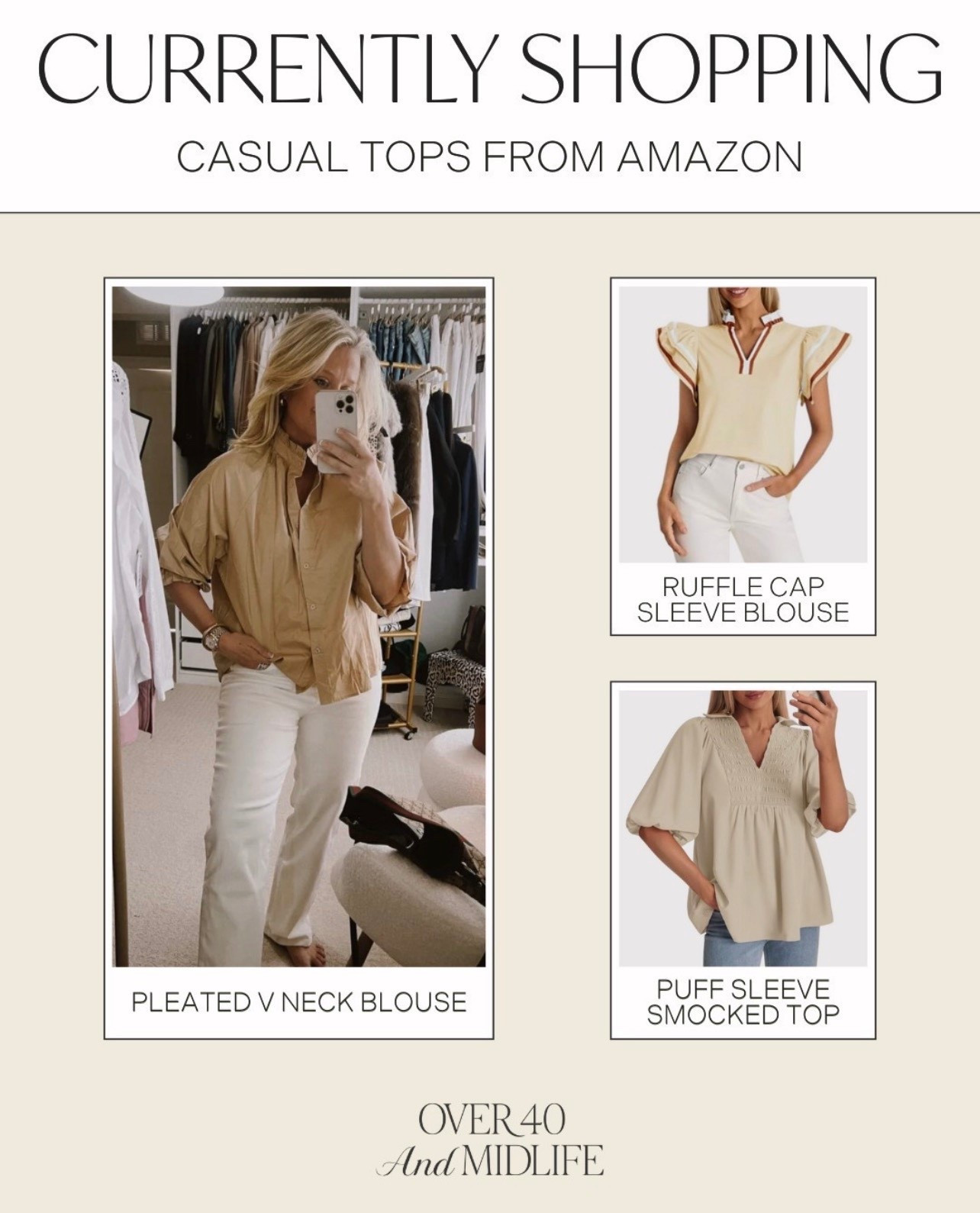 Casual Tops Amazon ✨

casual tops amazon // casual tops // business casual tops // amazon casual tops // casual outfits // casual outfits amazon // casual outfit ideas // amazon fashion // amazon finds // amazon outfits // amazon style // amazon outfits for every day // amazon outfit ideas#LTKFindsUnder50 

Follow my LTK @Over40andmidlife on the @shop.LTK app to view this post and get my exclusive app-only content!

#liketkit #LTKOver40 #LTKootd
@shop.ltk
https://liketk.it/5Mh8d
