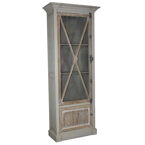 Cardenas Narrow Vitrine Curio Cabinet | Wayfair North America