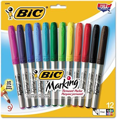 Bic Mark-it Fine Point Permanent Markers | Amazon (US)