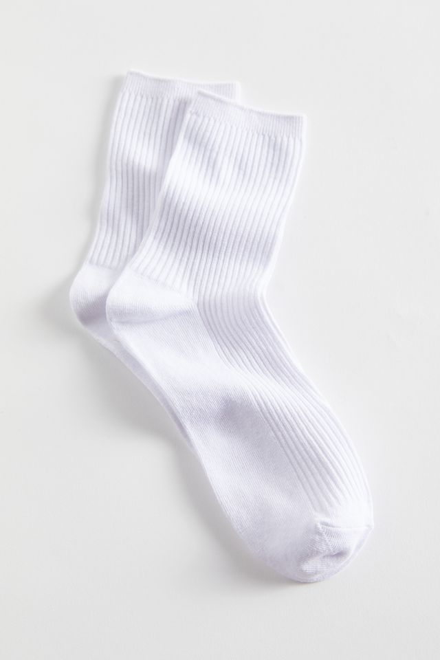 Basic Ribbed Crew Sock | Urban Outfitters (US and RoW)