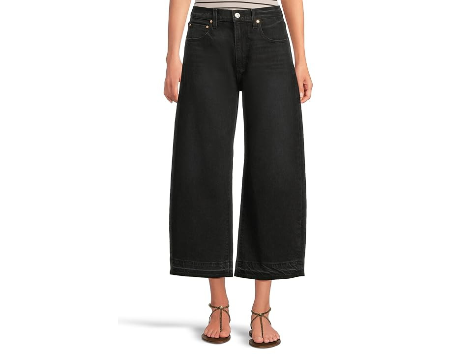 Paige Arellia Ankle Petite With Undone Finished Hem In Black Void Women's Jeans Black Void : 31 25, Cotton/Denim/Elastane | Zappos