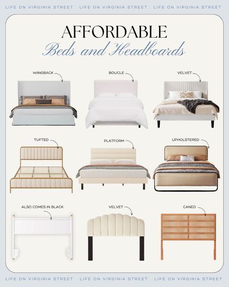 How great are these highly-rated affordable beds and headboards?! Includes a mix of styles and finishes. Includes channel tufted headboards, cane headboard, wingback beds, platform beds, storage beds, metal framed beds and more! And you won’t believe the prices!
.
#ltkhome #ltksalealert #ltkstyletip #ltkfamily #ltkseasonal 

#LTKSeasonal #LTKhome #LTKsalealert