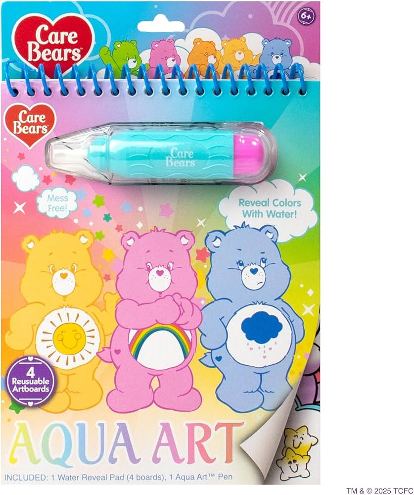 Care Bears Aqua Art, Paint With Water Books for Kids, Reusable Water-Reveal Activity, Mess Free C... | Amazon (US)