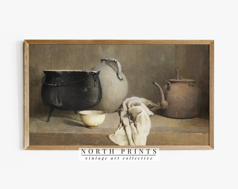 Samsung Frame TV Art | Vintage Farmhouse Still Life DIGITAL Art #TV90 | Etsy (US)