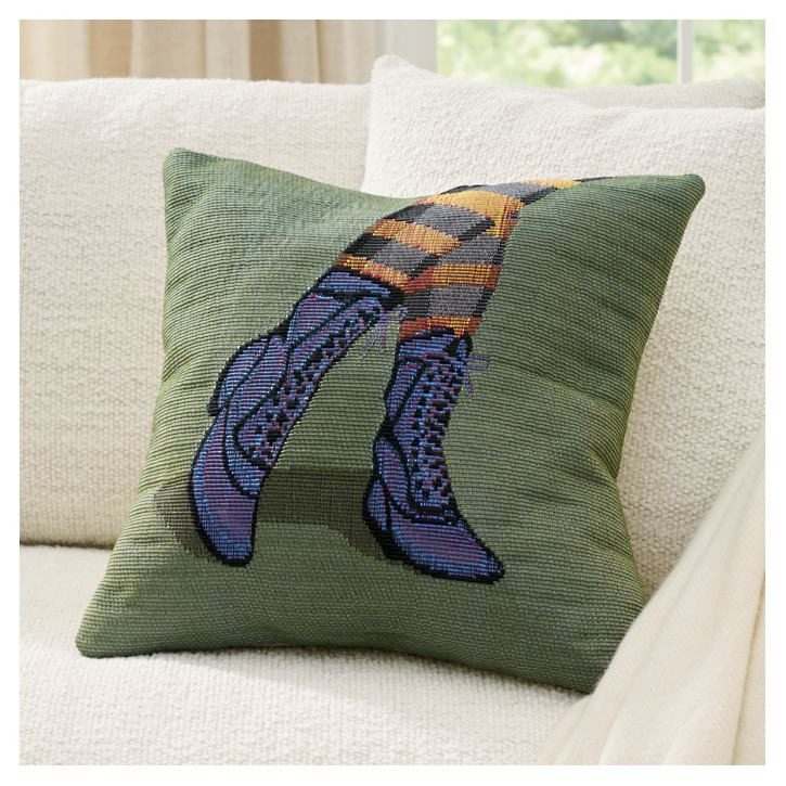Chic Witch Legs Pillow | Grandin Road | Grandin Road