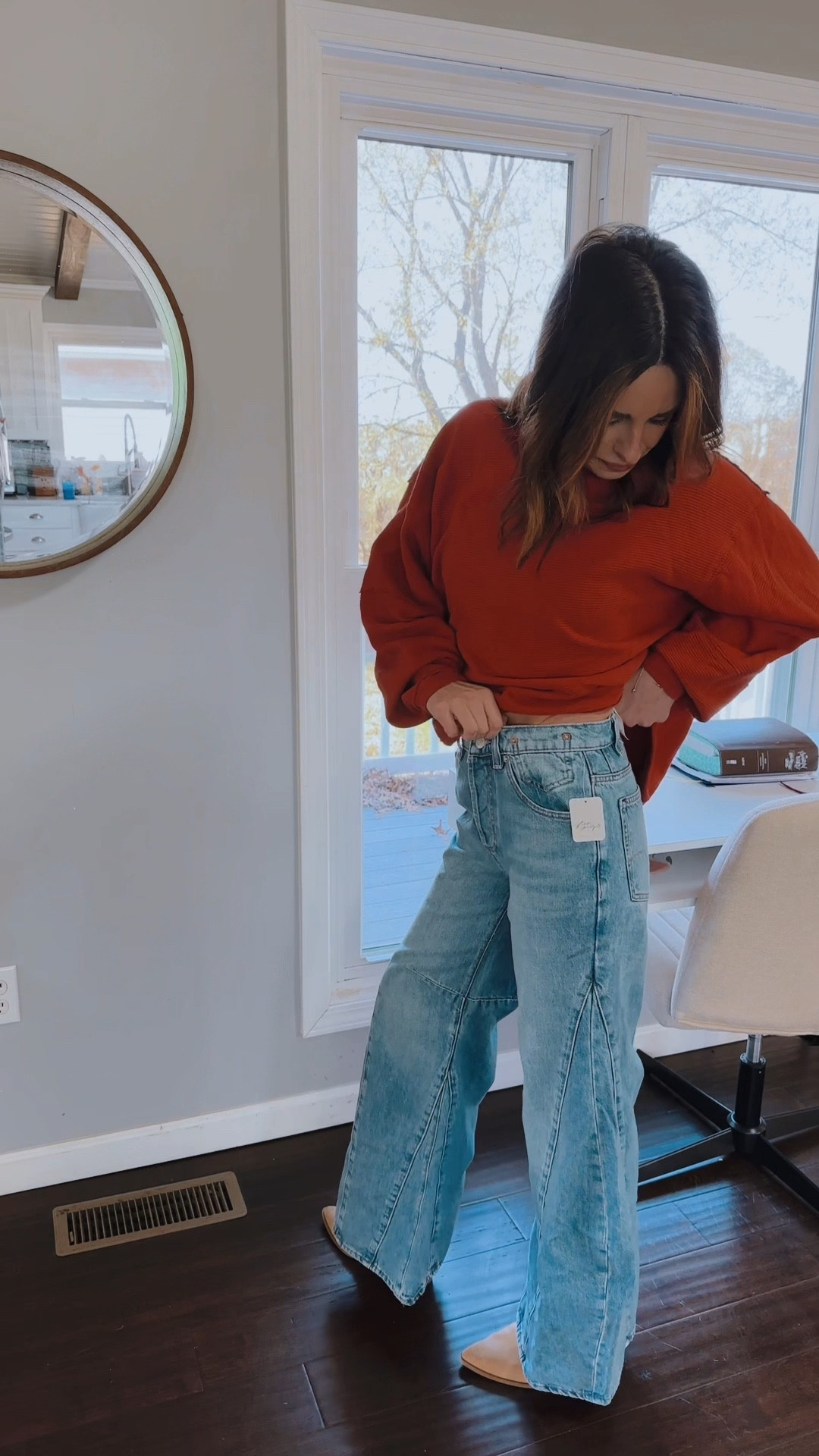 Top is true and meant to be relaxed I’m in the XS. Jeans are true, I’m in my true 24.

#LTKStyleTip #LTKFindsUnder100 #LTKWatchNow