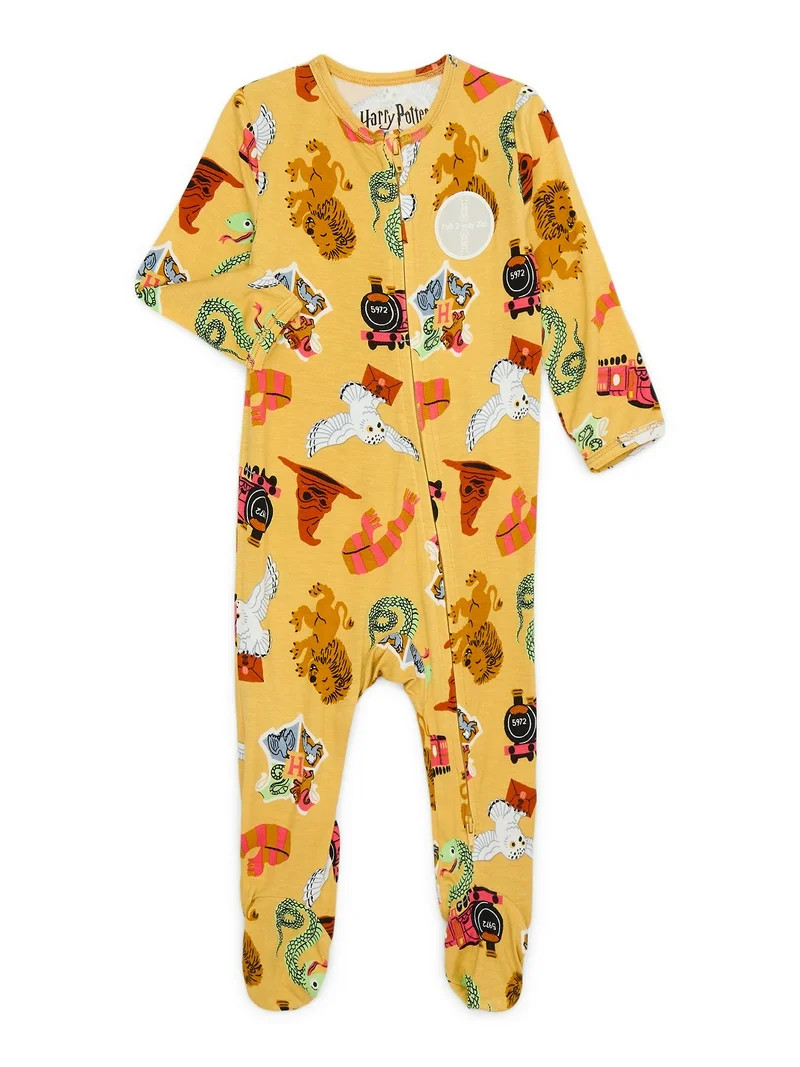 Harry Potter Baby Unisex Footed Sleep N Play Pajamas, Sizes Newborn-6/9 Months | Walmart (US)