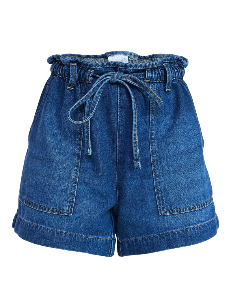 Time and Tru Women's Drapey Utility Shorts, 4" Inseam, Sizes XS-XXXL | Walmart (US)