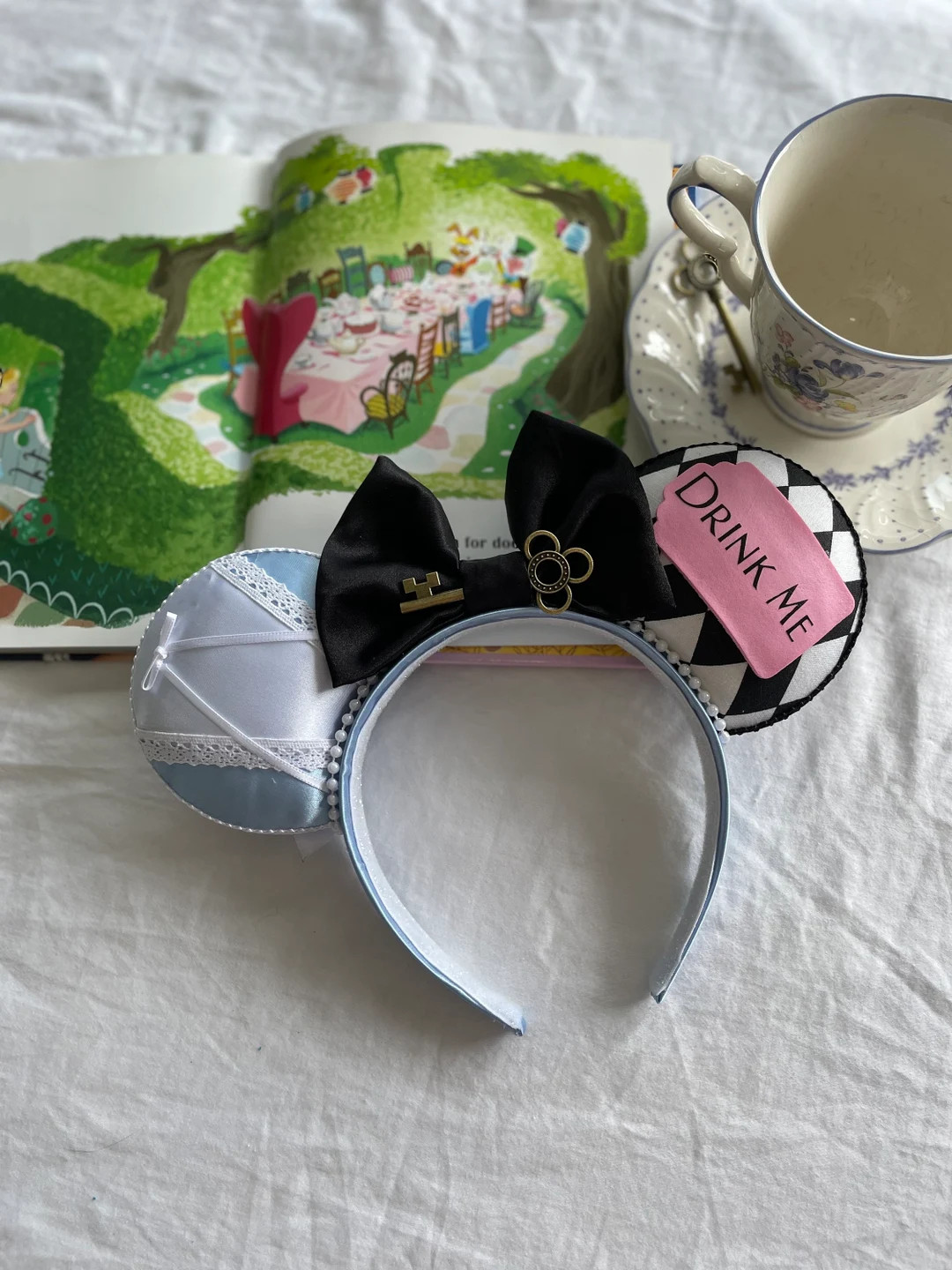 Alice in Wonderland Ears Headband: Park Costume Accessory, Drink Me Ear - Etsy | Etsy (US)