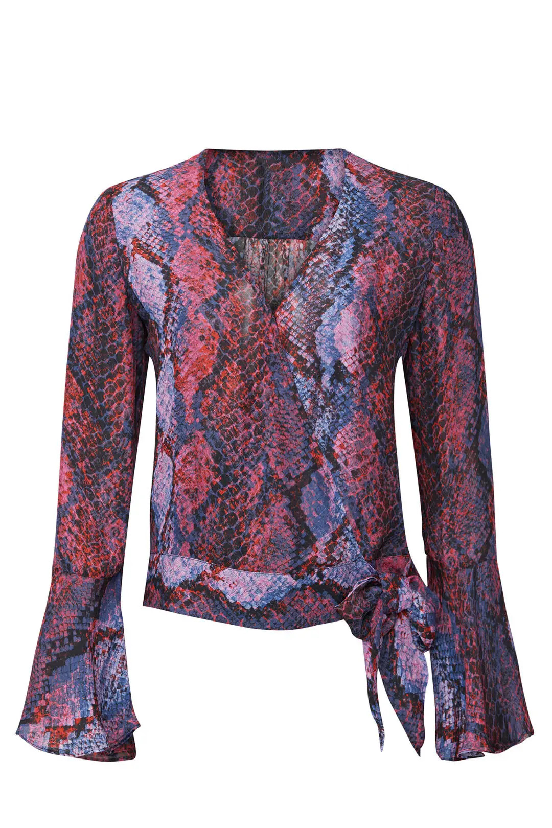 Snake Print Isabella Blouse | Rent The Runway