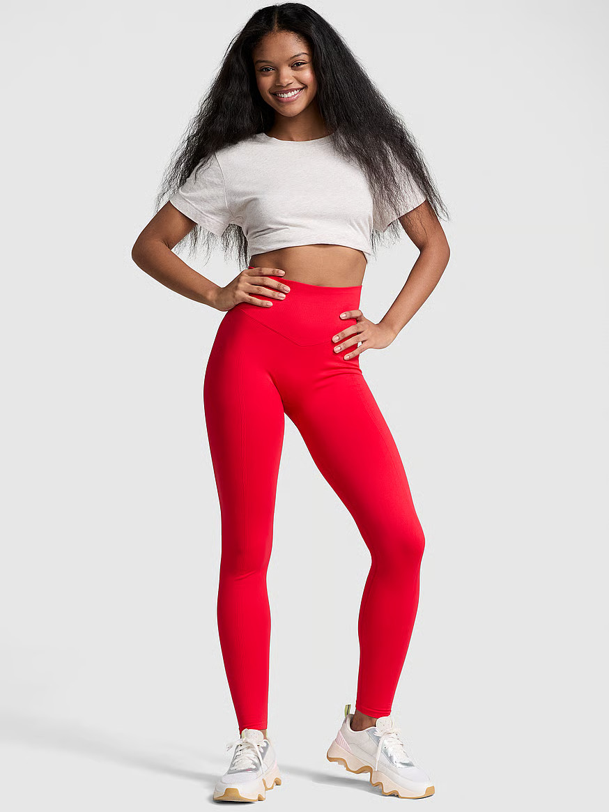 Buy Seamless Classic Leggings, Red Pepper - Order Bottoms online - PINK US | Victoria's Secret (US / CA )
