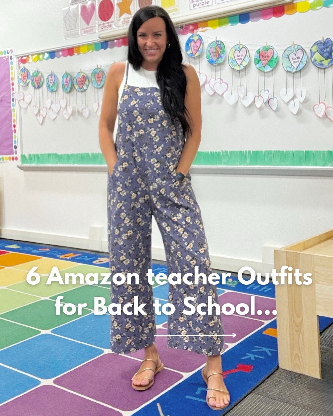 6 Amazon Outfits for Teachers! 🍎 

Comment “shop” and I’ll send you the links to everything !

Size and Fit details: (I’m 5’5” and usually wear a size 4/27 and small for reference.)
1) Jumpsuit: Many color patterns! I sized up to a M for my bust but the small fit well everywhere too. I put a sleeveless bodysuit under mine, but you could do a tshirt or tank top!
2) Jeans & Sweater: both come in more colors. I sized up one size in the jeans. The sweater top is great for a pre-fall look and fits true to size, I’m in a S.
3) Linen-blend straight leg cropped pants: Come in more colors and have a comfortable elastic waist. I sized up to a M. 
4) Linen-blend barrel leg pants: these give a Free People vibe- love them! I sized up to a M for a looser fit. They come in more colors! The teacher tshirt fits TTS, I’m in a small.
5) Maxi Skirt: I sized up one size. It comes in more color patterns! I love how long and flowy it is!
6) Maxi Dress: has a scuba soft type of material which I love! I sized up to a M for a loose fit. Comes in a lot of pretty colors!

Shop any of my posts on my page in the LTK app! Direct link— https://liketk.it/5lTo0 (affiliate)


#Itkstyletip #Itkover40 #affordablefashion #teachersfollowteachers #teacherlife #teachertribe #amazonfashion #amazonprime #founditonamazon #affordablefashion #amazonfinds #casualoutfit #casualstyle #ootdfashion #mystyle #casualstyle #myjob #teacher #teacherstyle #teacheroutfit #teacherreel #fashiononabudget #teachersofinstagram #teachersofig #teacherlife #teachergram #teachersbelike #elementaryteachers #Itkbacktoschool what I wore today, primary teacher, maxi dress, vacation dress, Amazon finds #Itkseasonal teacher outfits from Amazon Prime!

#LTKSaleAlert