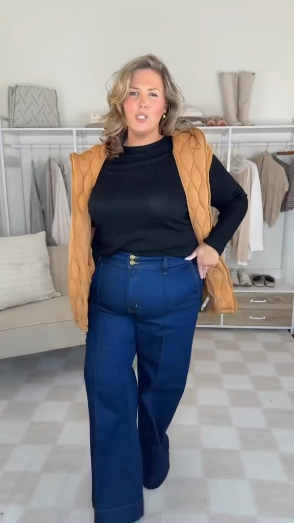 Wearing a XL in the vest, size 35 in the jeans! Linked similar tops, I would wear a XXL or 2X! 

Plus size fashion, fall fashion, comfy casual, everyday outfit ideas, mom style, fall transition outfit

#LTKStyleTip #LTKSeasonal #LTKPlusSize