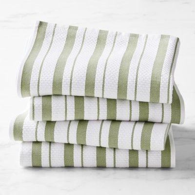 Williams Sonoma Classic Stripe Towels, Set of 4 | Williams-Sonoma