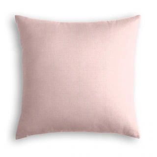 Blush Pink Linen Throw Pillow (16 x 16 - Pink) | Bed Bath & Beyond