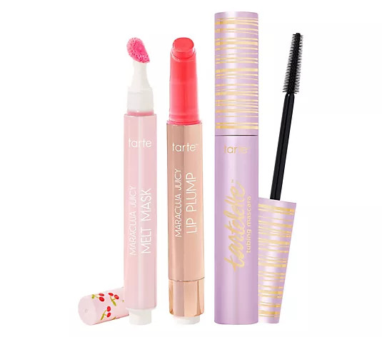 tarte Cherry Crush Maracuja Juicy Lips & Tubing Mascara 3Pc Set | QVC