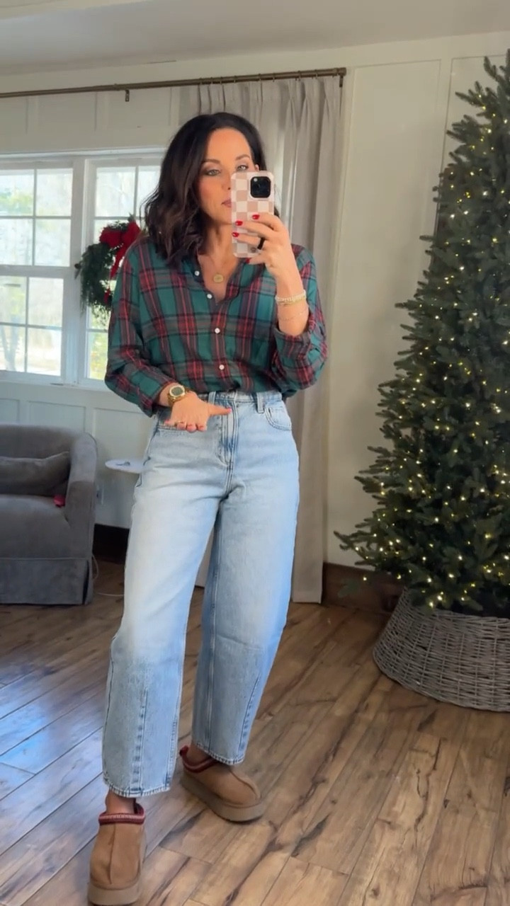 Y’all this flannel button down is such a festive luxe look for less! Super soft and warm! Also comes in 2 more color combos! Women’s shirt, flannel shirt, fall fashion, elevated casual, chic style, holiday outfits, workwear, target style, VintagePickin

#LTKootd #LTKgrwm #LTKSeasonal