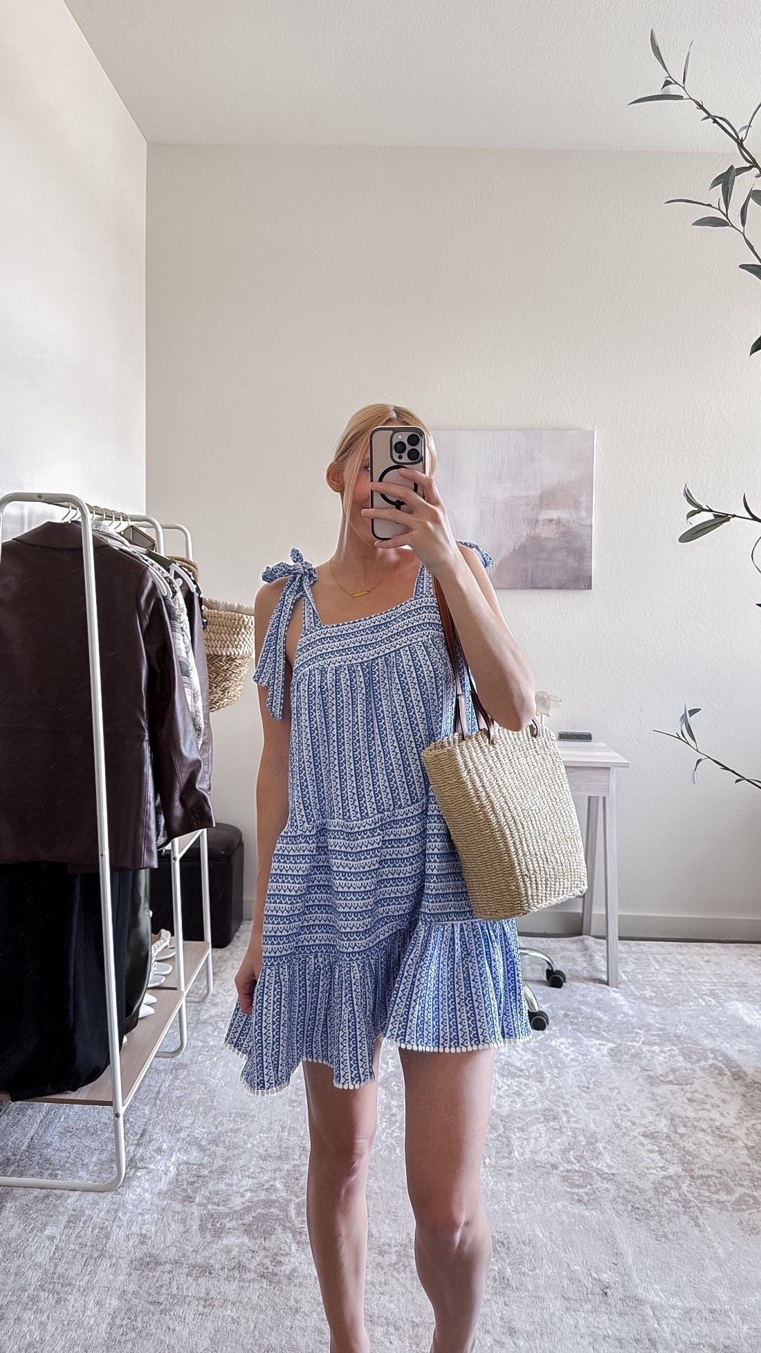Lulus new arrivals for vacation!

This blue and white tie strap dress is from their resort and vacation collection!

I’m wearing an XS in this mini dress! It’s loose and flowy - perfect length. Wear it to the beach, out for lunch or even as a cute swim cover up!

Beach vacation, resort wear, vacation outfit, beach outfit, beach day dress, swim cover up dress, spring break outfit, vacation dresses

#LTKSeasonal #LTKootd #LTKTravel