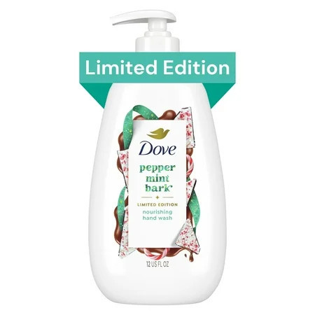 Dove Peppermint Bark Liquid Hand Wash for Deep Nourishment Holiday Treats Limited Edition, 12 fl oz | Walmart (US)