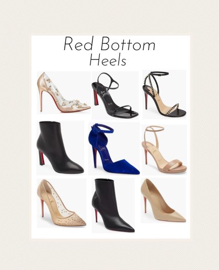 Red bottom heels 

#redbottom #designer 

#LTKSeasonal #LTKshoecrush #LTKstyletip