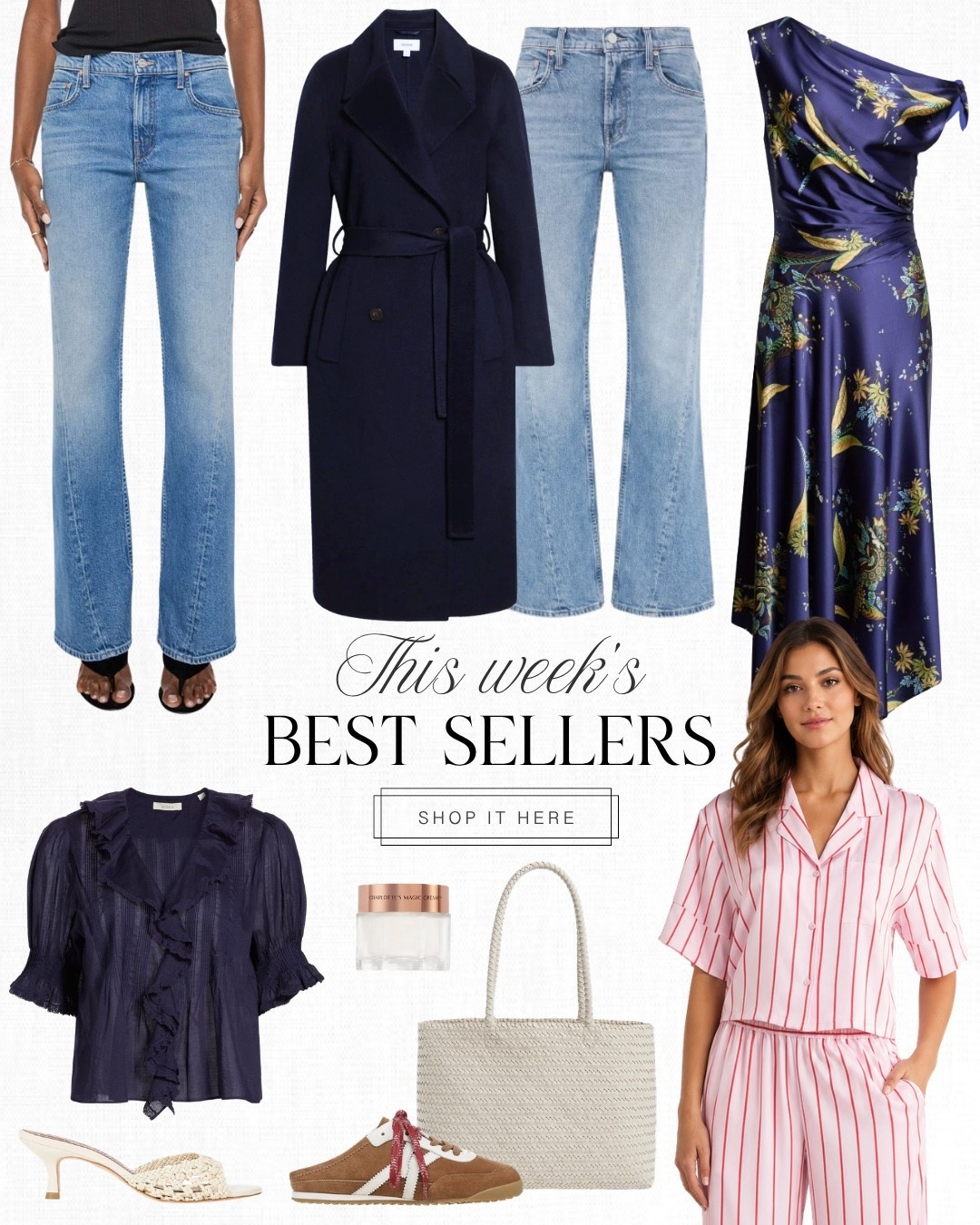 Top 10 Best Sellers: I keep talking about the Mother Bookie jeans because they are truly my new favorite denim style! They’re so good I picked them up in both of these linked below. There’s a few pieces on the NSale that are still in stock and so so good: these $45 pajamas that I just bought and have been wearing nonstop, this Reiss wrap coat and my favorite makeup primer which doubles as a moisturizer.

#LTKSaleAlert #LTKgrwm #LTKootd