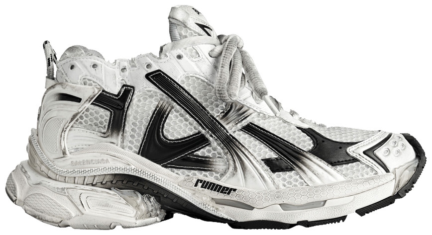 Balenciaga Wmns Runner Sneaker 'Gradient - White Black' | GOAT