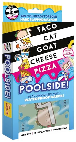 Taco Cat Goat Cheese Pizza - Poolside Edition – Waterproof Card Game for Outdoor Camping, Trave... | Amazon (US)