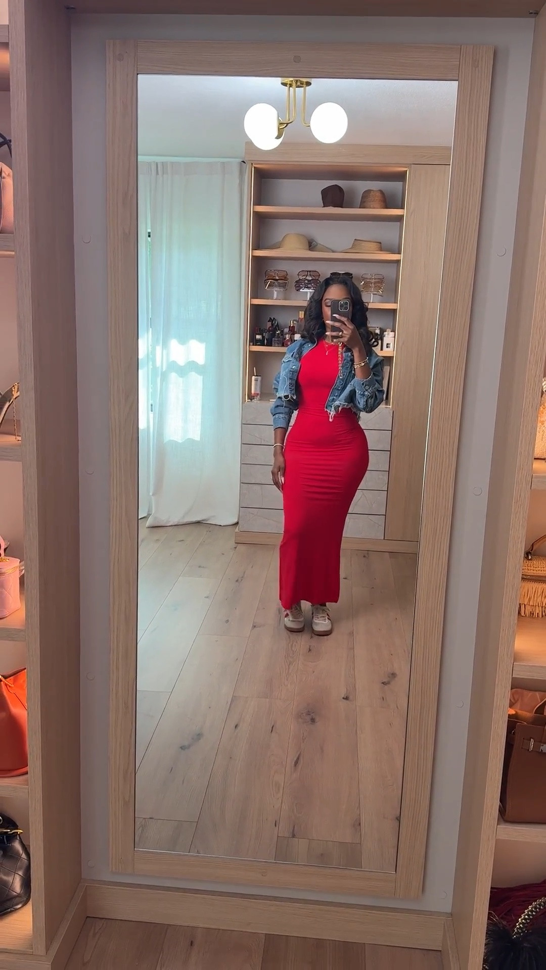 Hi Babes! 

This red bodycon maxi is SUCH a moment ❤️ The fit is insanely flattering and hugs in all the right places while still feeling comfortable enough to style casually with sneakers and a cropped denim jacket. I love when a dress can be dressed up OR down depending on the vibe.

This look gives effortless “off-duty model” energy and the bright red color makes such a statement without needing much else. Definitely one of those throw-on-and-go outfits that still turns heads ✨

Perfect for:
• Casual date nights  
• Vacation outfits  
• Summer dinners  
• Weekend brunch  
• Concert nights  
• Everyday glam looks  

Everything is linked below 🤍

xx Kira | IG: KirasFashionFinds

34D - 27 - 40 • Size Small or 4

#LTKgrwm #LTKootd #LTKvlog