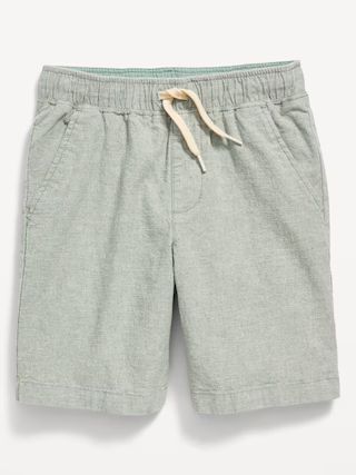 Straight Linen-Blend Jogger Shorts for Boys (At Knee) | Old Navy (US)