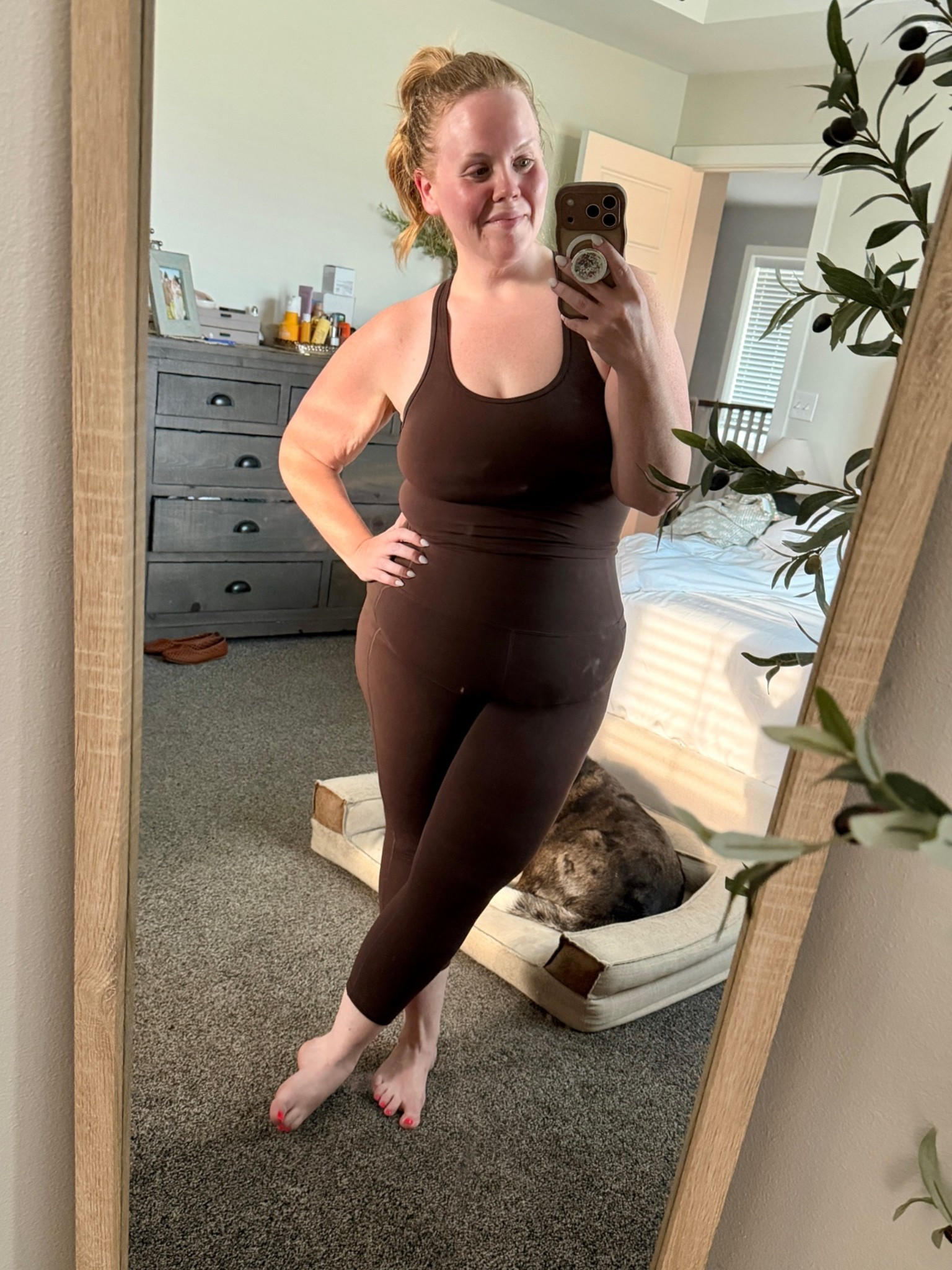 Workout matching set. Wearing a L.

#LTKfitnessgoals #LTKMidsize #LTKselfcare