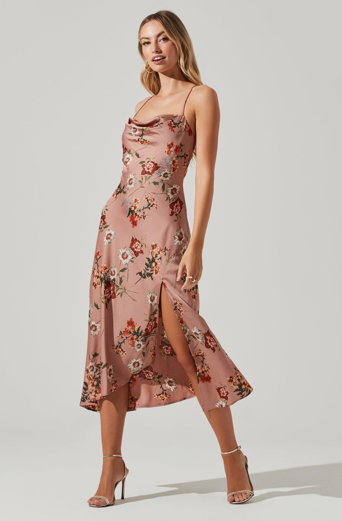 Gaia Floral Midi Dress | ASTR The Label (US)