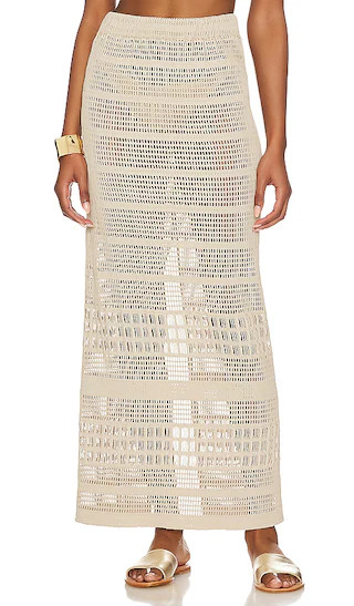 Ellis Maxi Skirt in Tayrona Tan | Revolve Clothing (Global)