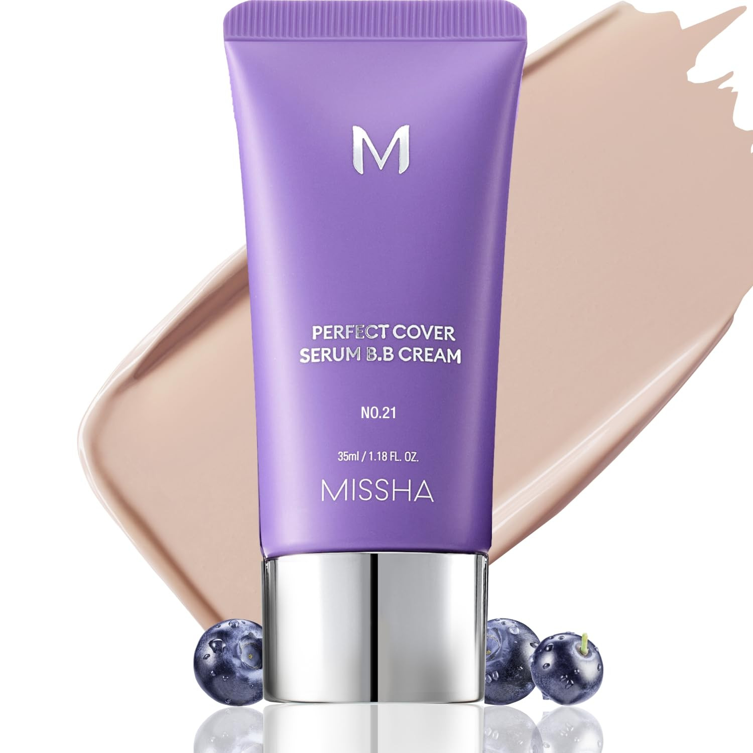MISSHA M PERFECT COVER SERUM BB CREAM No.23 Natural Beige-Light/Medium with Cool/Neutral Underton... | Amazon (US)