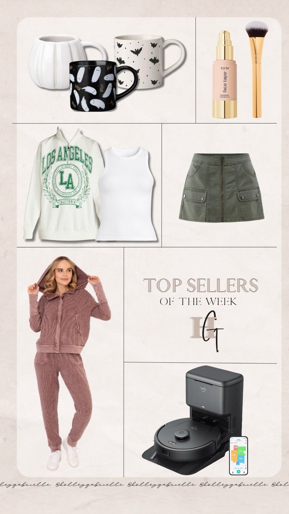 The most loved items of the week🥰✨🤎 so many good fashion finds as we head into fall and of course $5 Target mugs!!

fall finds / top sellers / Walmart fashion / waffle knit set / Walmart quarter zip / $5 tank top / Eufy vacuum / utility skirt / Holley Gabrielle 

#LTKFindsUnder100 #LTKHome #LTKStyleTip