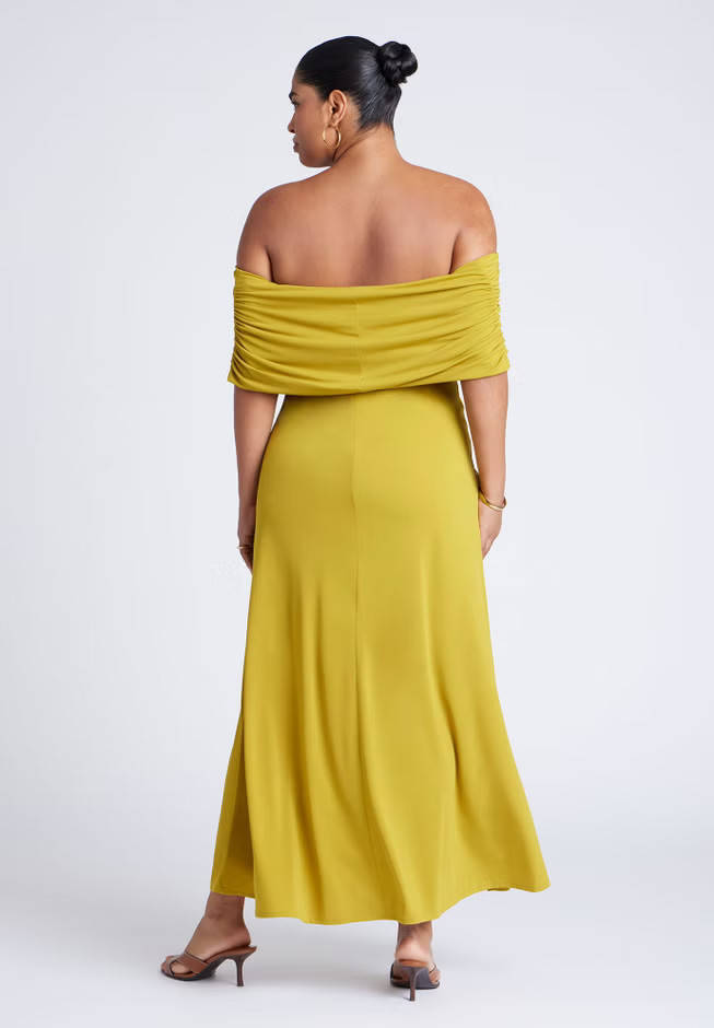 Off The Shoulder Maxi Dress | Eloquii
