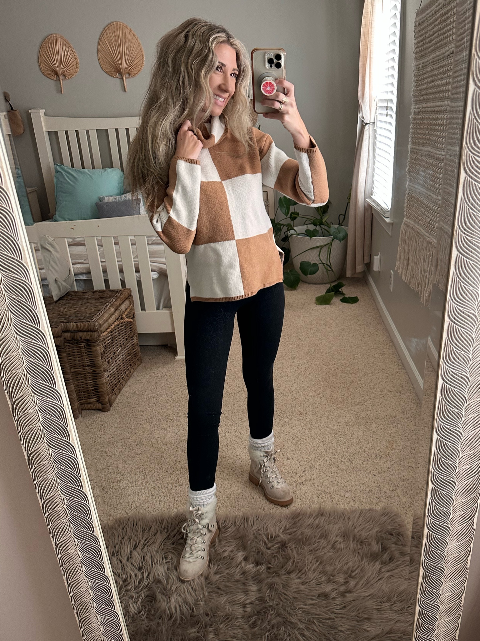 Amazon Pullover Sweater Turtleneck Plaid Long Sleeve Loose Casual Chunky Checked Knitted Winter Sweaters 

$33on Amazon 

#LTKSeasonal #LTKfindsunder50 #LTKtravel