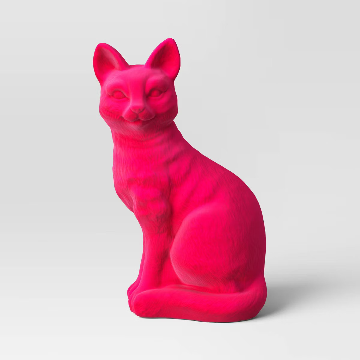 11" Plastic Flocked Neon Pink Cat Halloween Decorative Sculpture - Hyde & EEK! Boutique™ | Target
