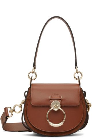 Brown Small Tess Shoulder Bag | SSENSE