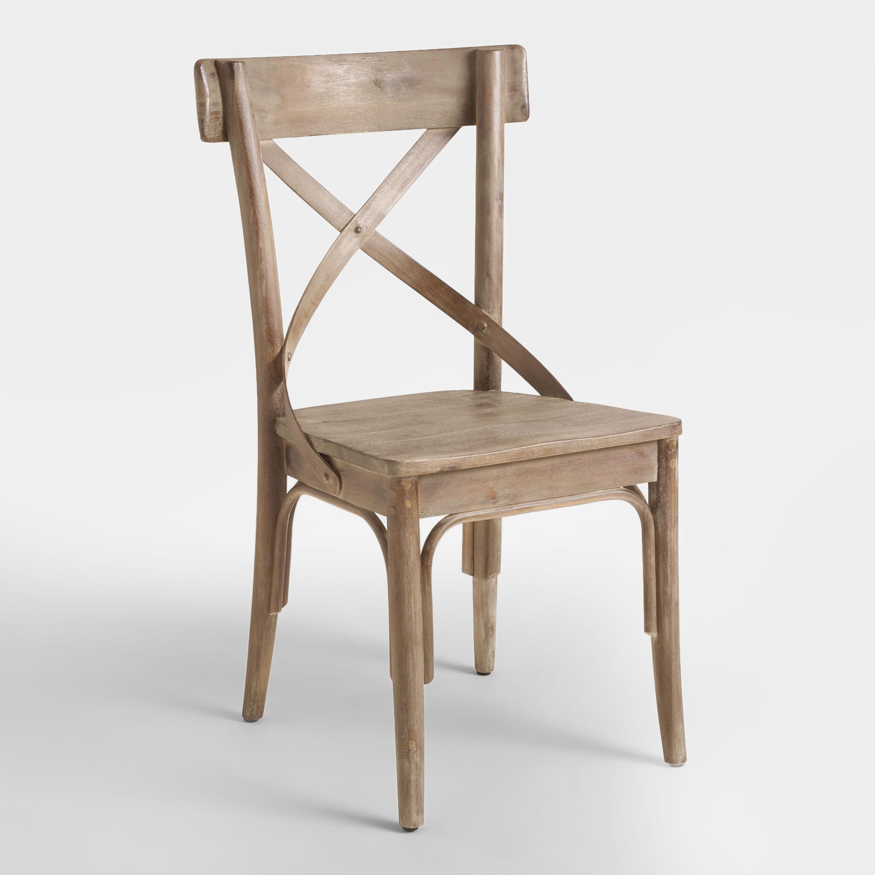 Graywash Bistro Dining Chairs Set of 2 | World Market