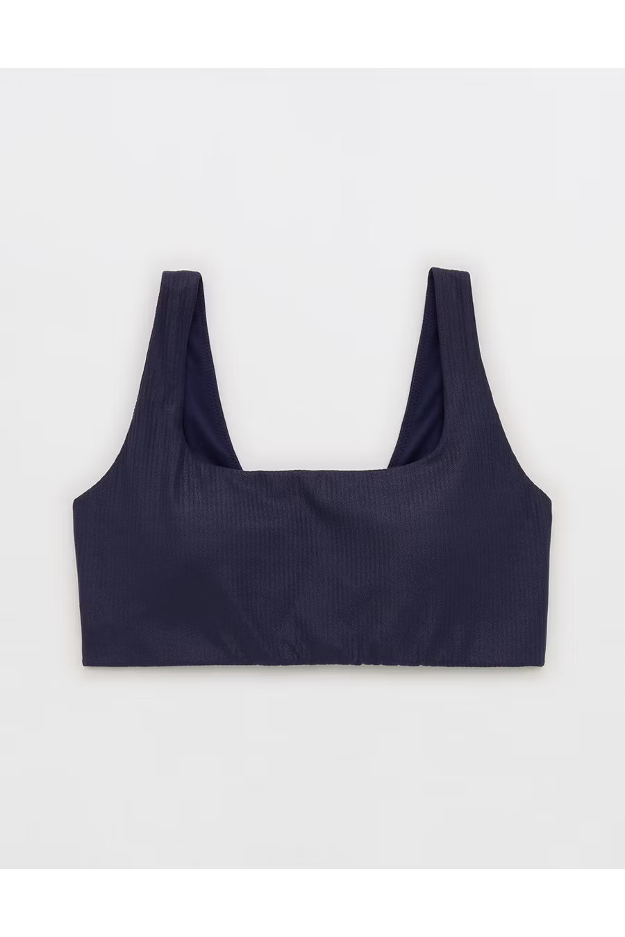 OFFLINE By Aerie Real Me XTRA Rib Foil Classic Sports Bra Women's Royal Navy XXS | Aerie