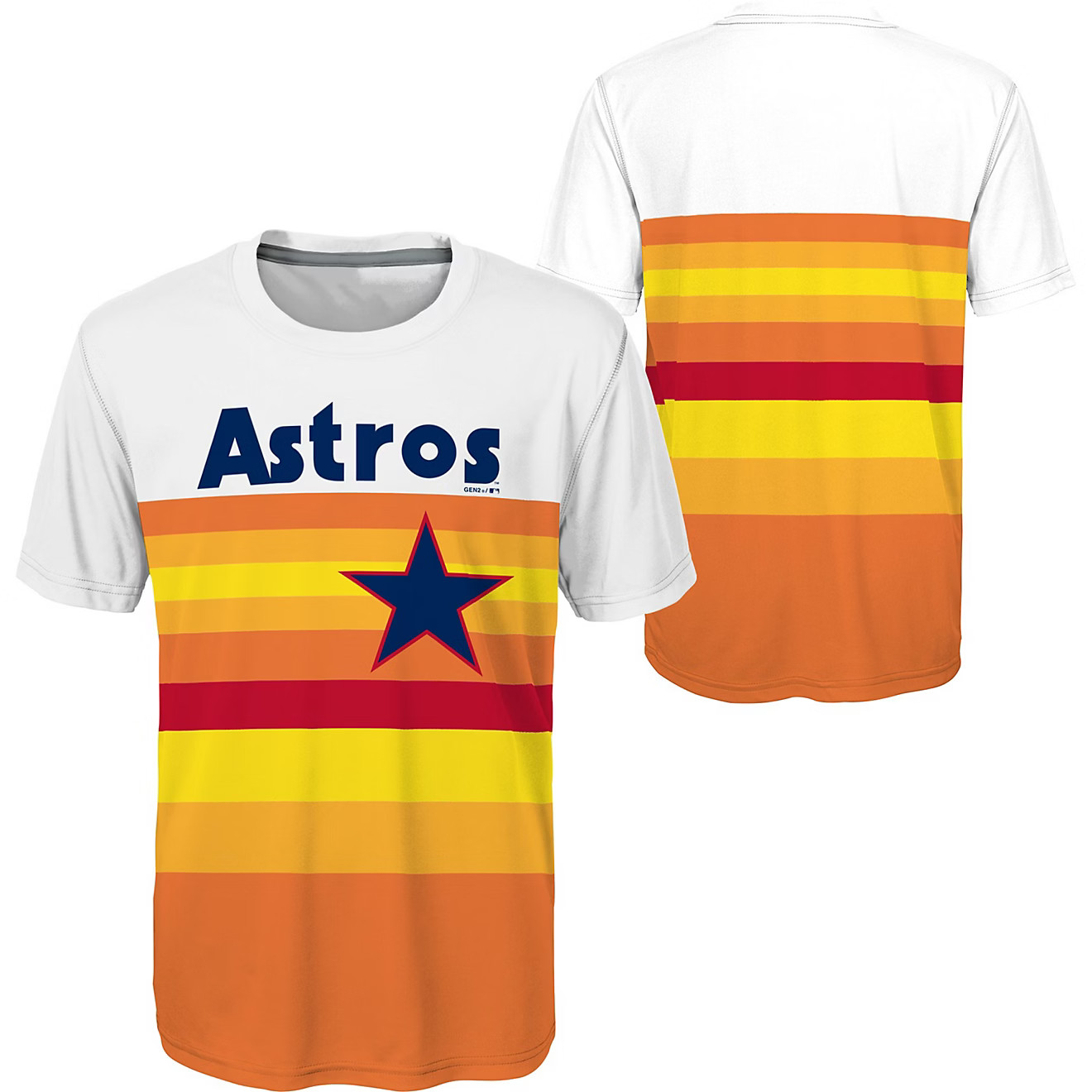 Majestic Boys' Houston Astros Cooperstown Jersey T-shirt | Academy Sports + Outdoor Affiliate