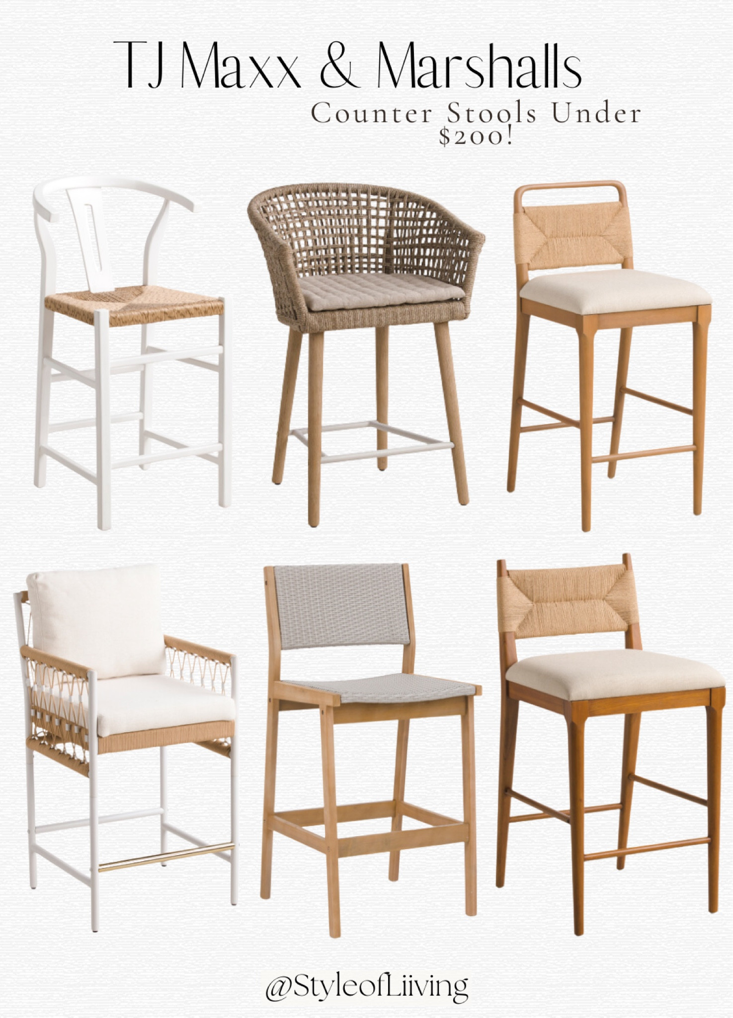 TJ Maxx and Marshalls counter stools under $200! Bar stools. Kitchen counter furniture.

#LTKSaleAlert #LTKStyleTip #LTKHome