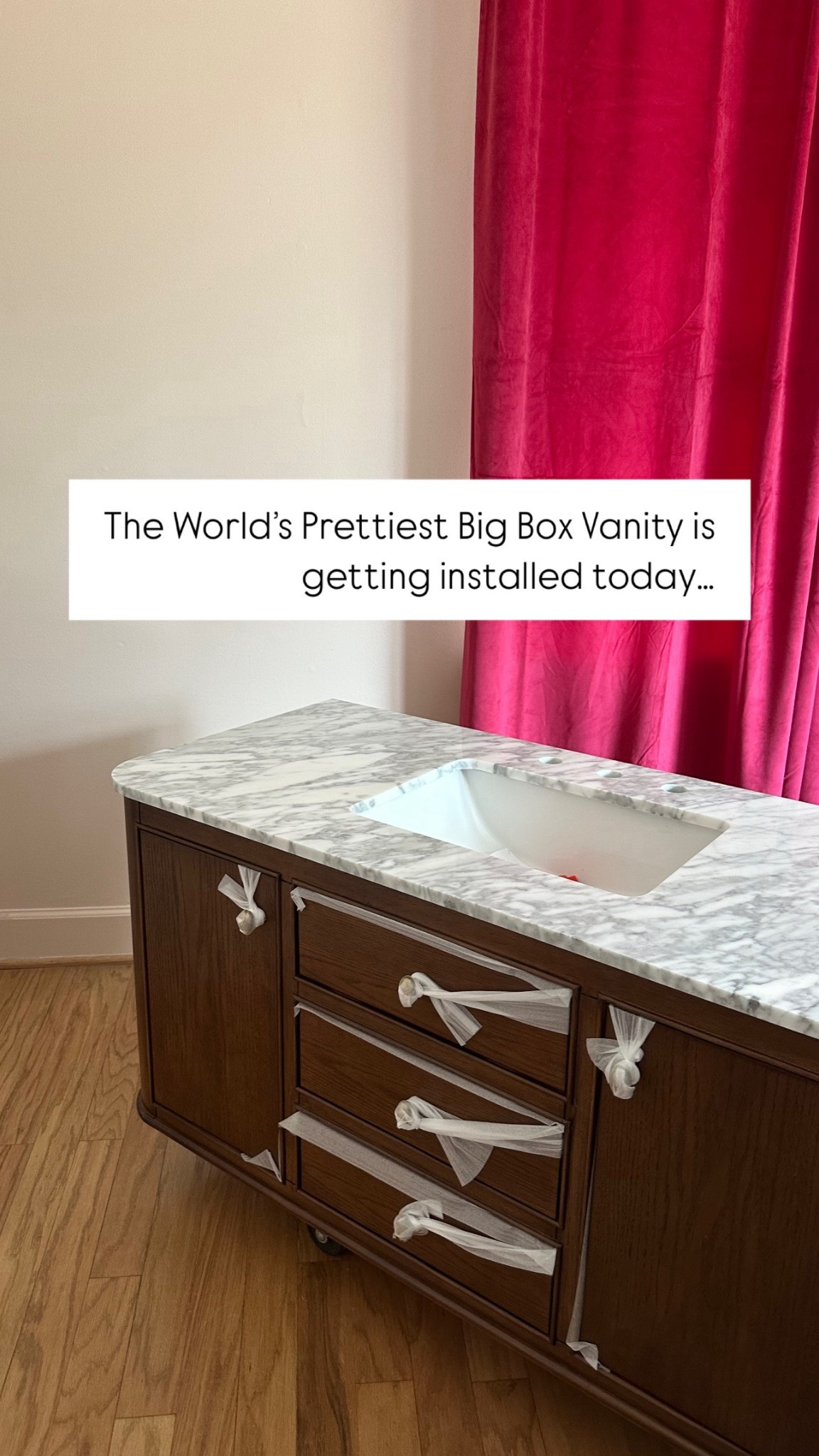 The prettiest vanity from a shocking destination is being installed today! 👀

#LTKHome #LTKSaleAlert