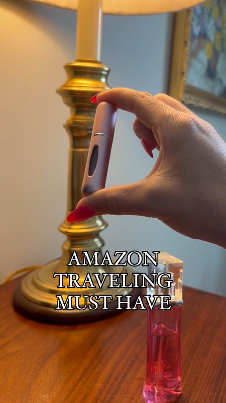 Amazon travel must have! Travel mini perfume refillable atomizer container portable, travel size. #ltkvideo 

#LTKTravel #LTKBeauty #LTKFindsUnder50