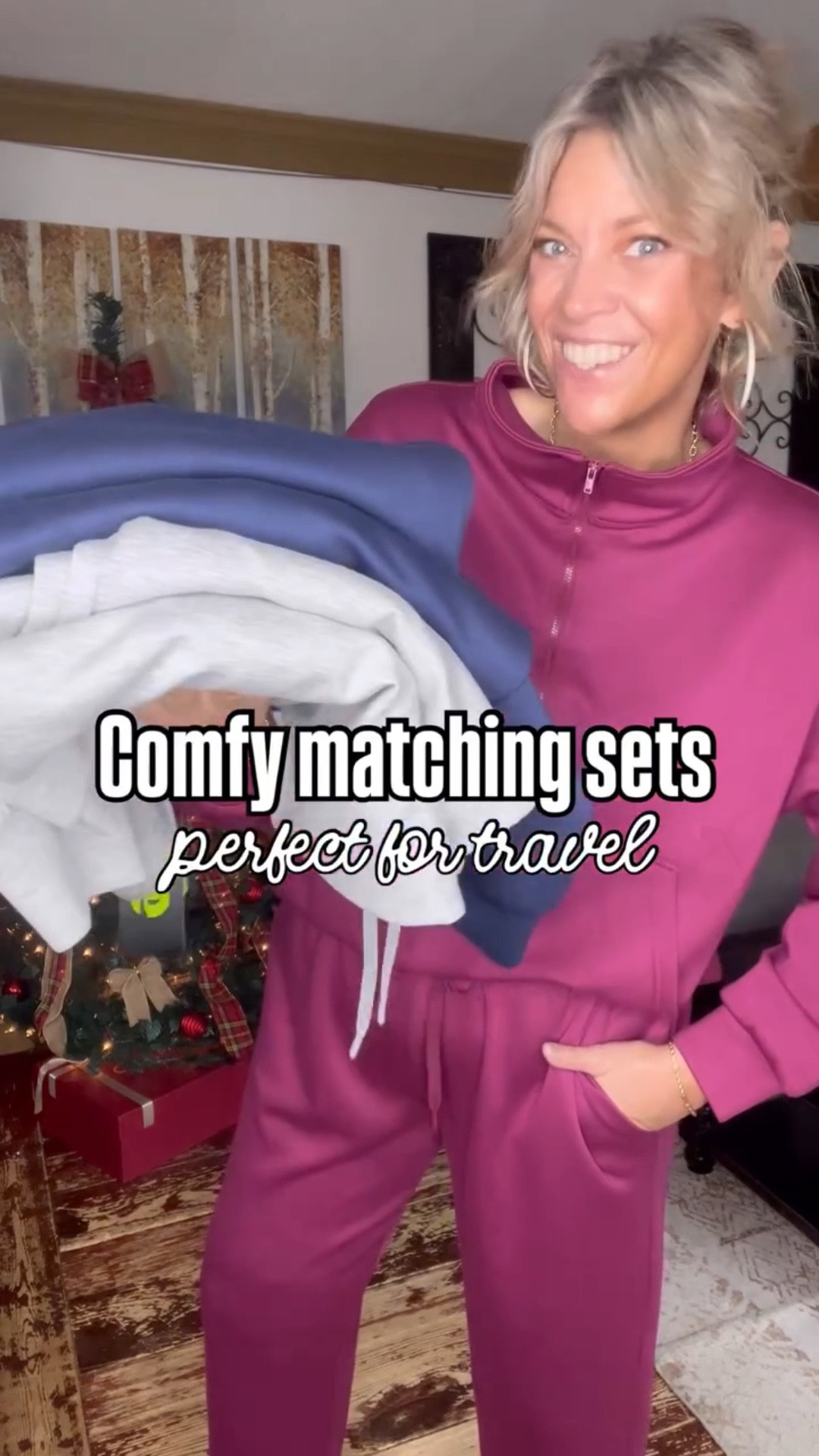 these perfect airport ✈️ outfits for travel… or lounging around the home 🏡 … or running errands- these are perfect ladies!!! I’m 180lbs/5’7”/size 14 and the xl in each set fits great. 
@pinspark_official
#matchingsets #traveloutfit #runningerrandsoutfit

#LTKTravel #LTKActive #LTKmomlife